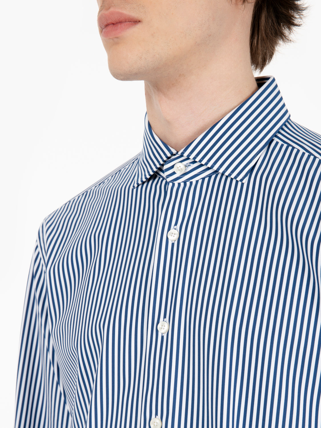 Camicia Active a righe bianco / blu