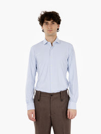 Blue striped active shirt