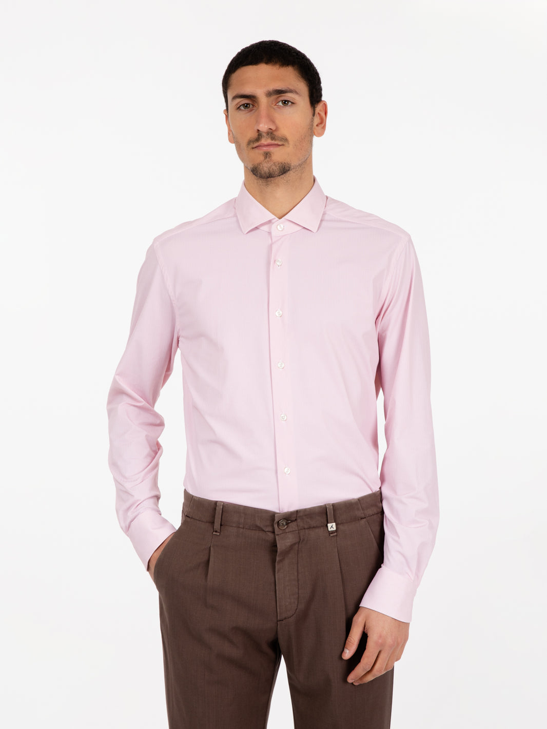 Active Oxford Effect Shirt Pink