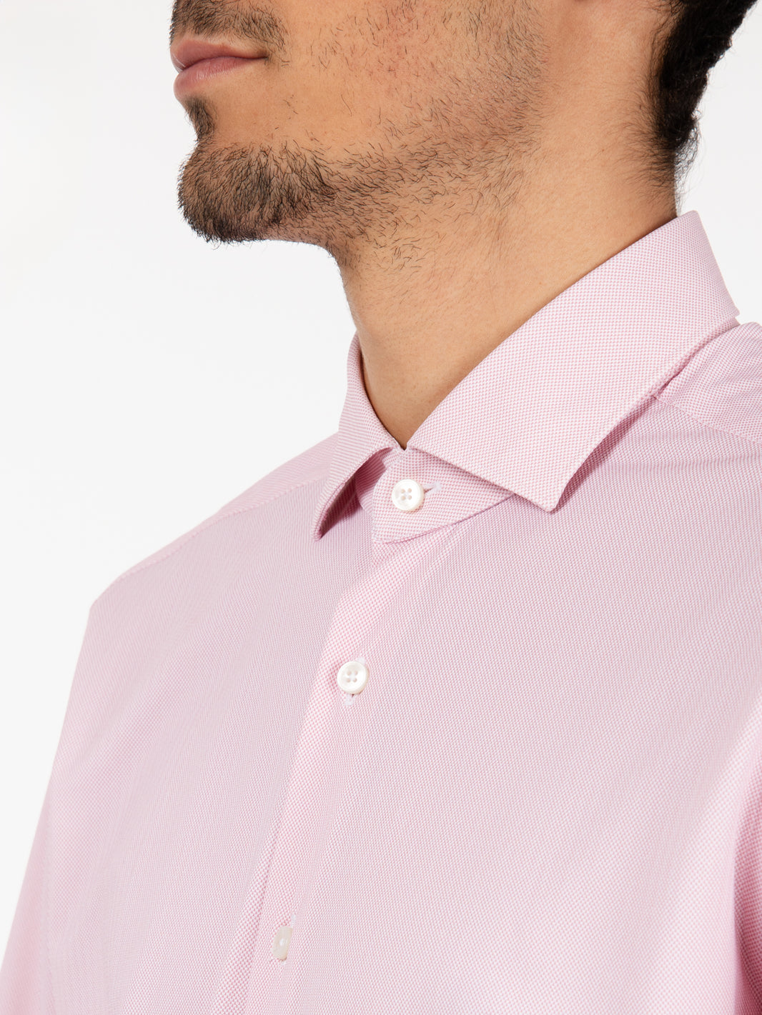 Active Oxford Effect Shirt Pink