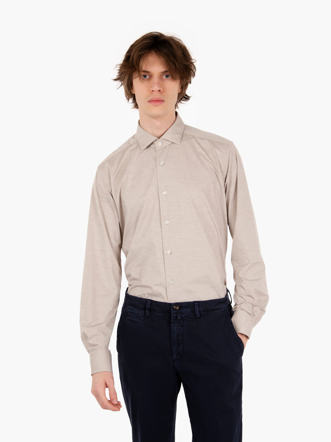 Beige flamed Active shirt