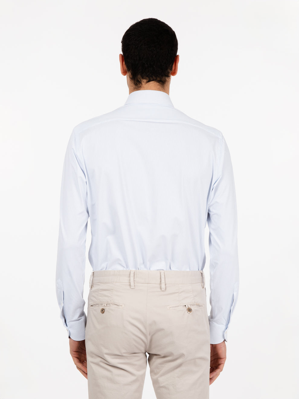 Active shirt micro-pattern white / blue