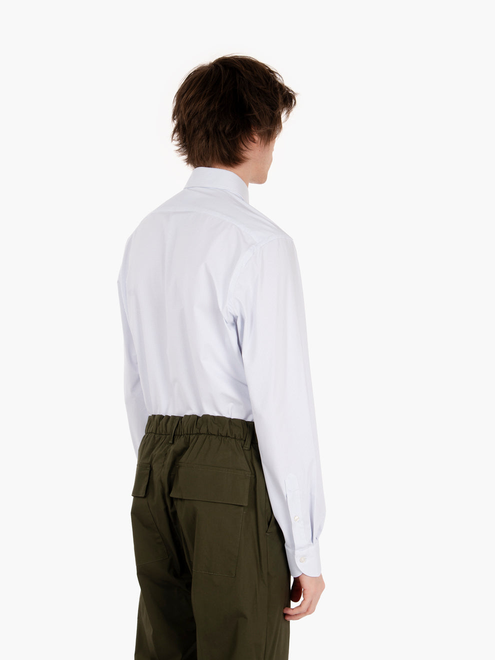 Camicia Active microfantasia puntini bianco / blu