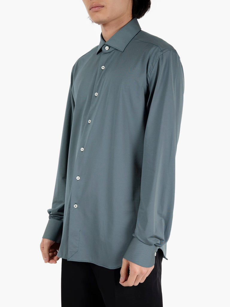 XACUS - Camicia active shirt tailor fit verde