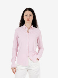 Camicia active slim fit a righe rosa