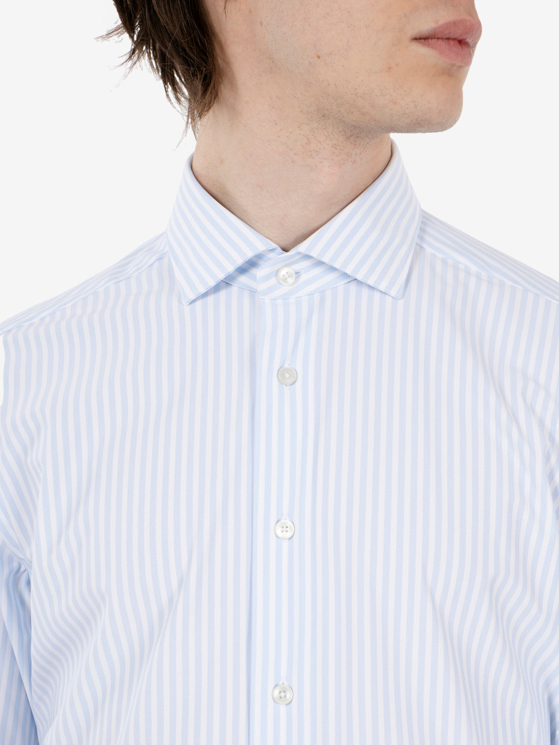 Camicia active tailor fit azzurro / bianco