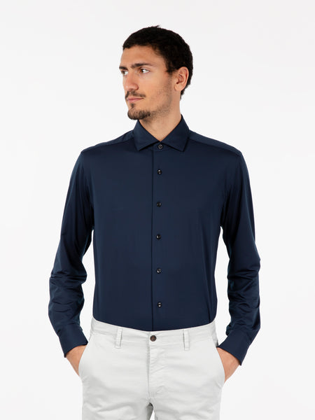 Camicia active tailor fit blu