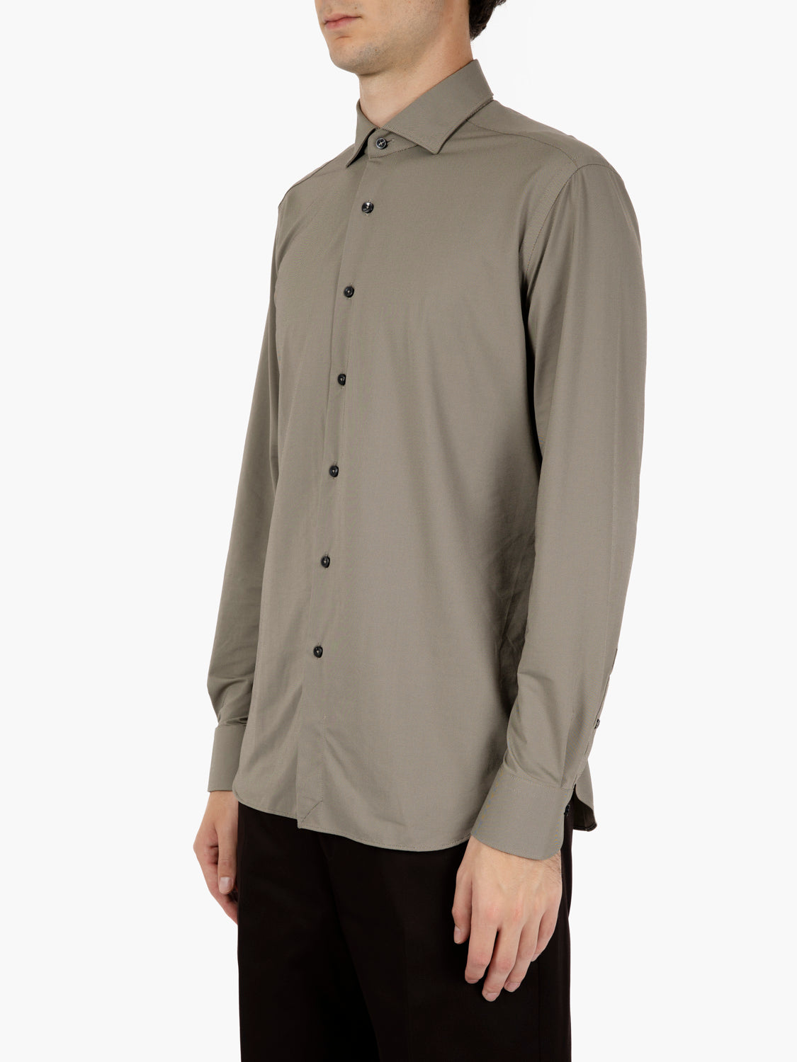 Active tailor fit khaki shirt