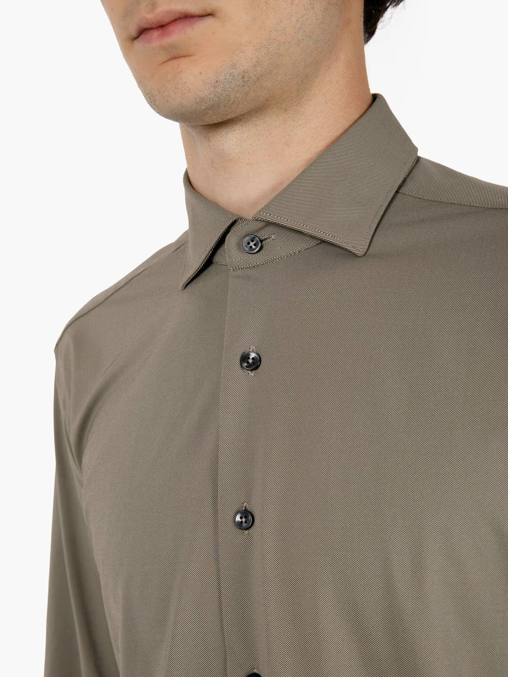 Active tailor fit khaki shirt