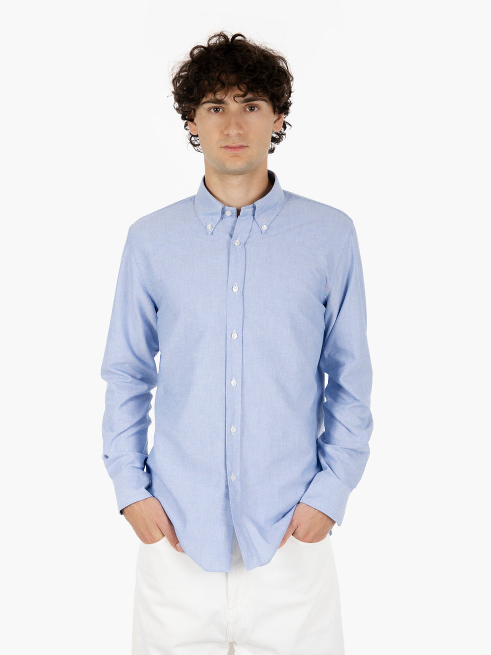 Camicia button-down azzurro