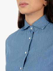 XACUS - Camicia denim Pina azzurro