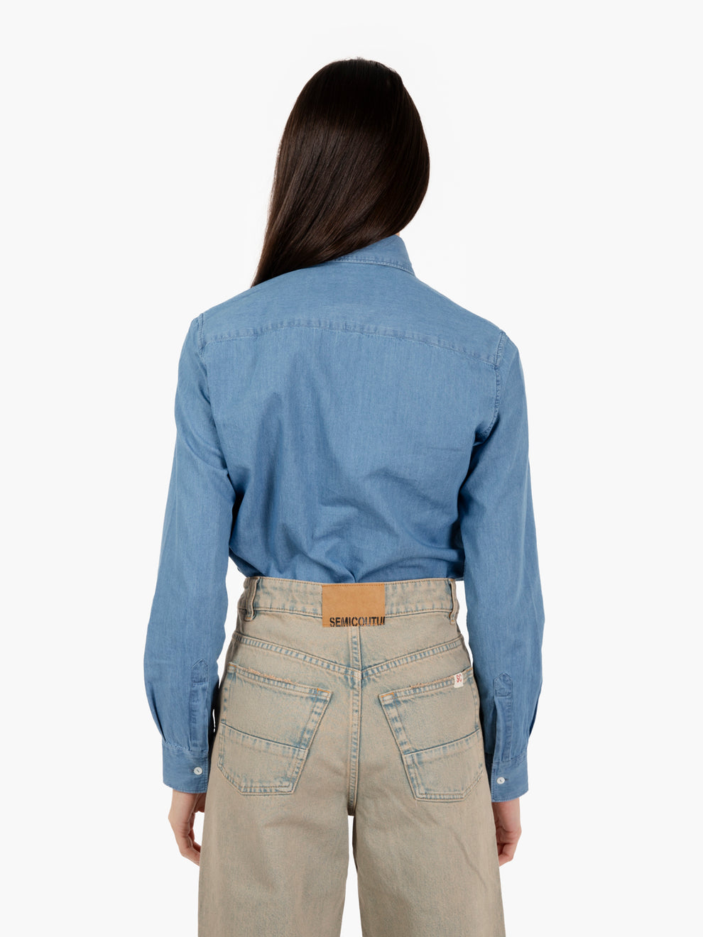 Camicia denim Pina azzurro