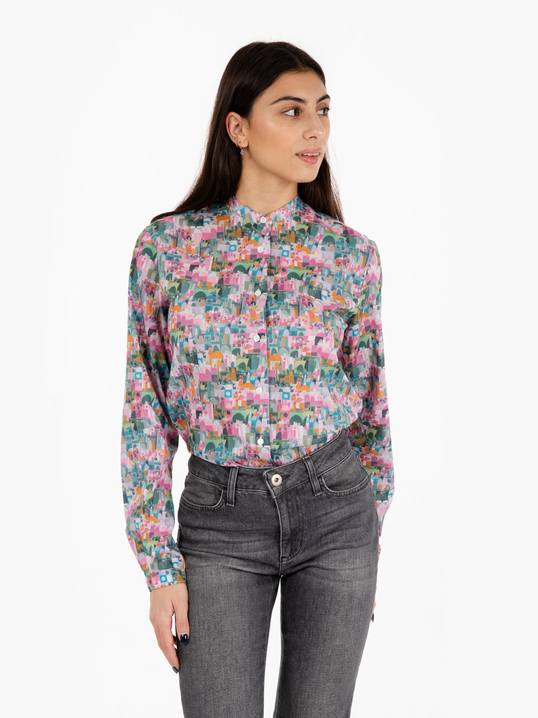 Camicia Magda con microfantasia