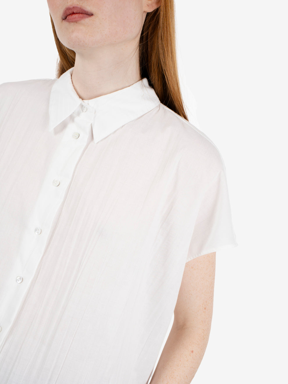 Camicia Marcelle effetto stropicciato bianca