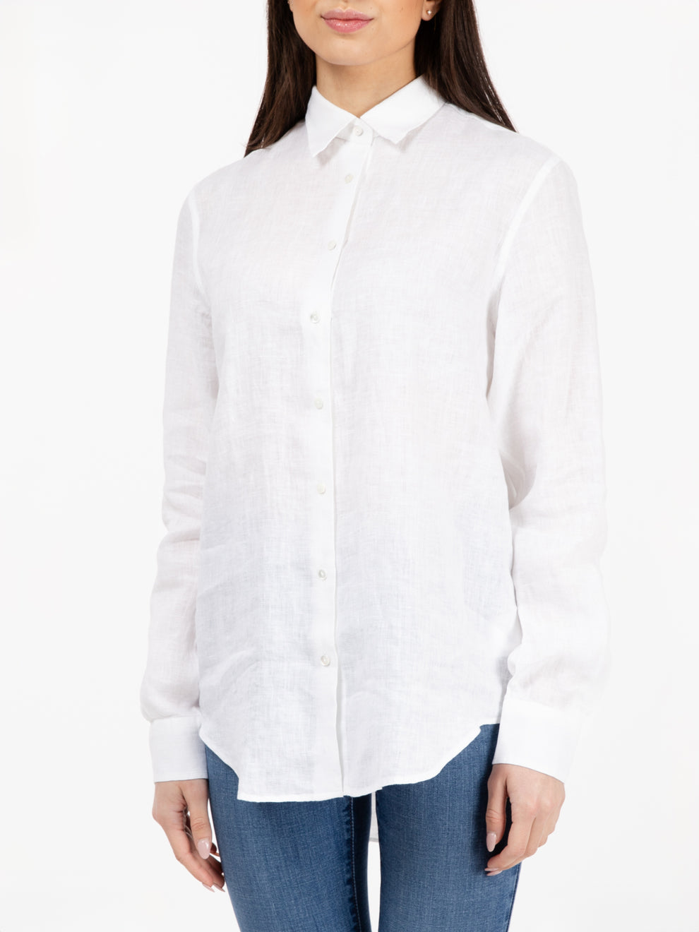 Marta white linen shirt