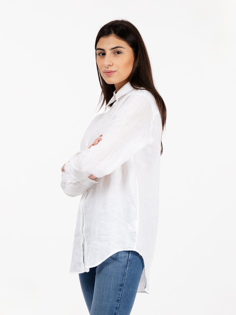 XACUS - Camicia Marta lino bianco