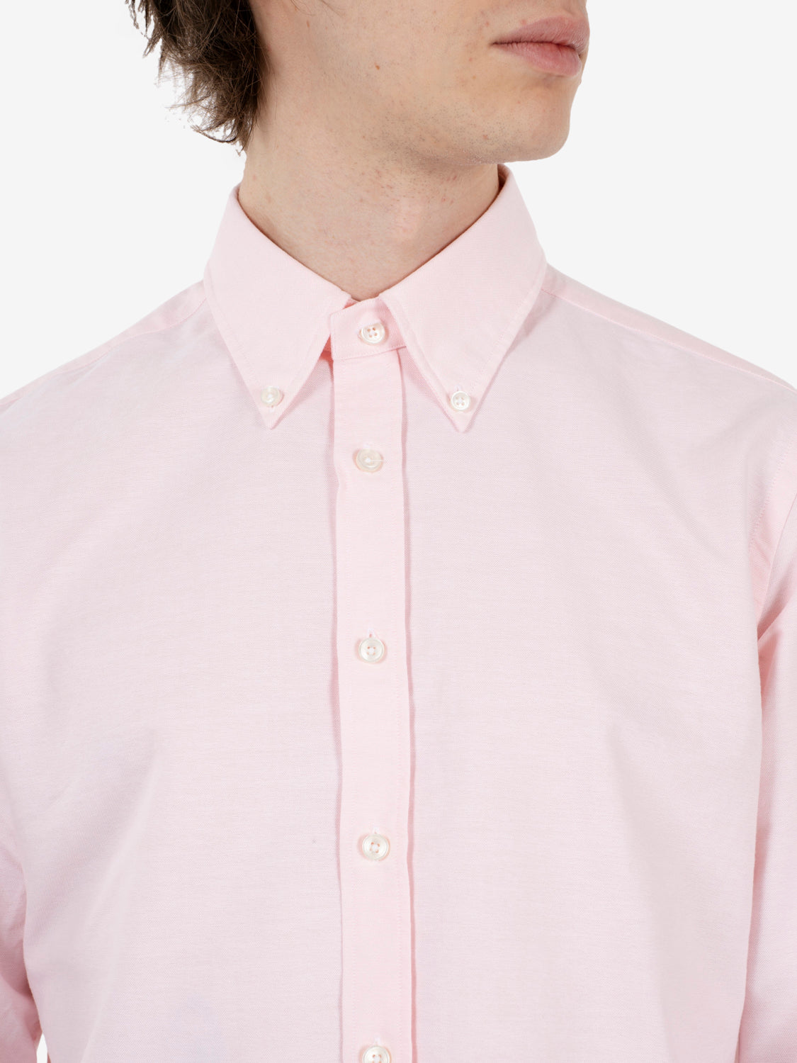 Camicia Oxford tailor fit rosa