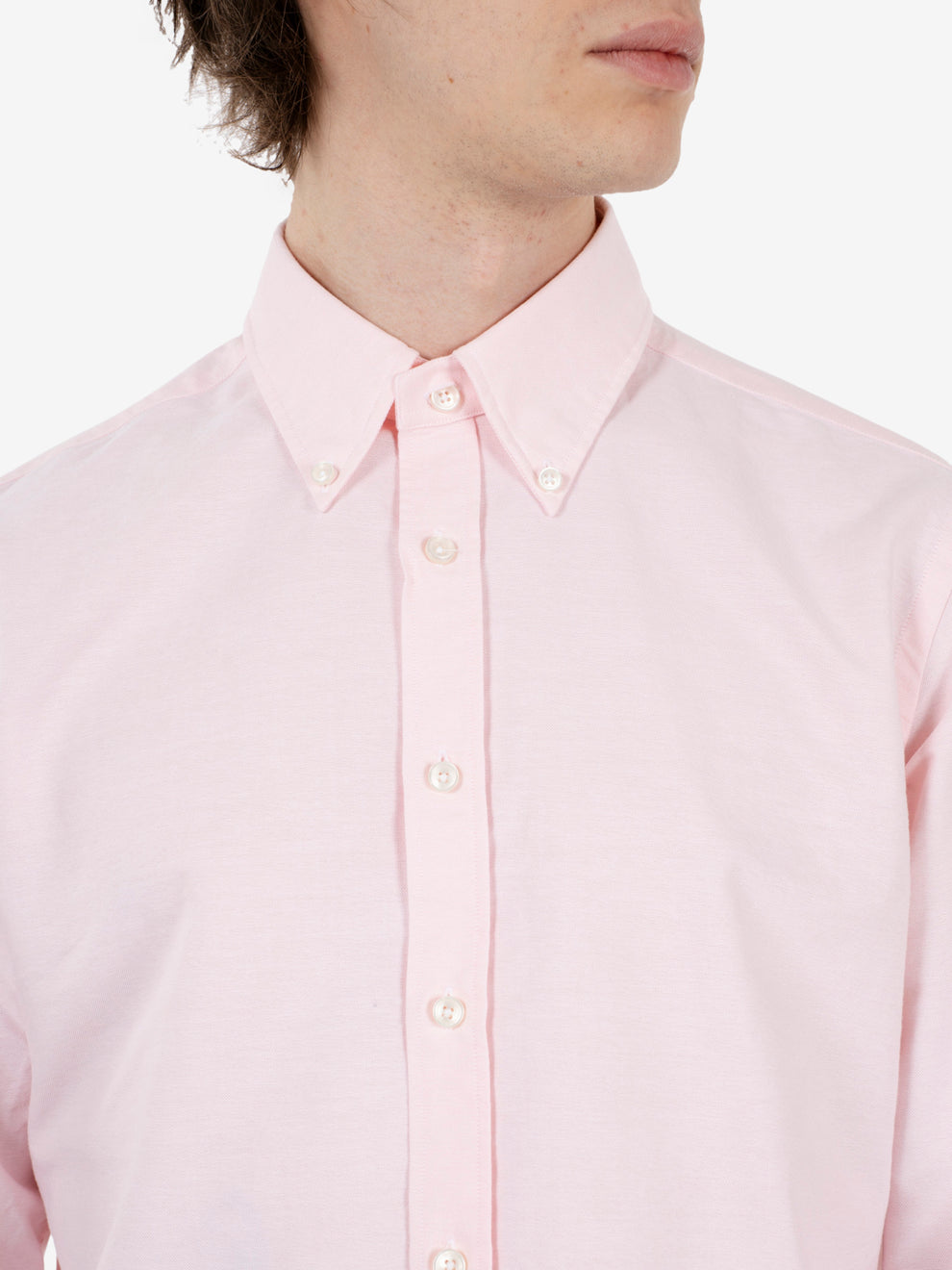 Camicia Oxford tailor fit rosa