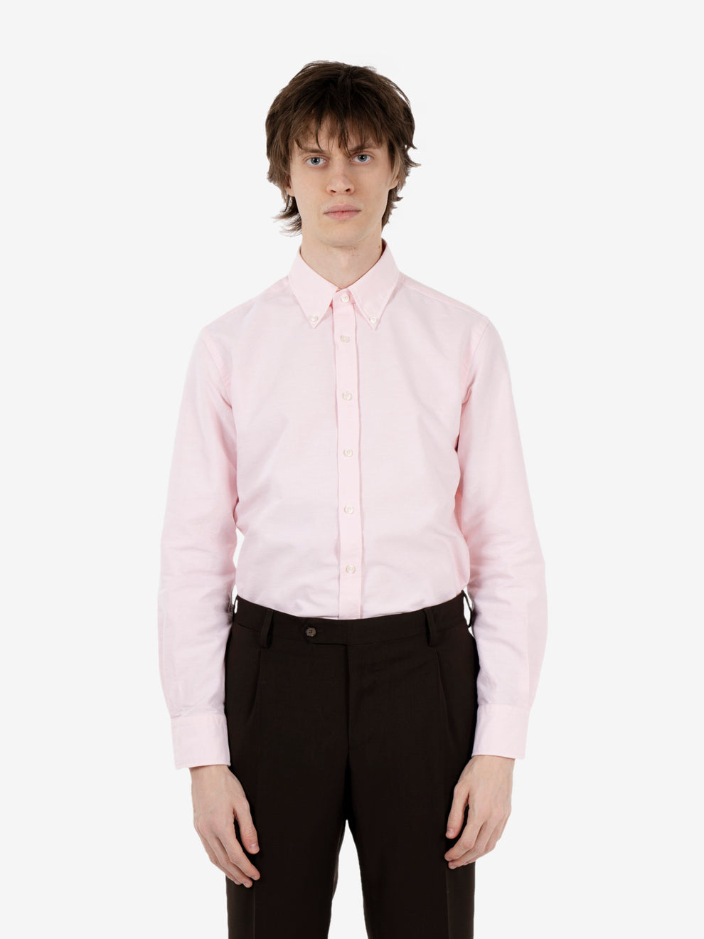 Camicia Oxford tailor fit rosa
