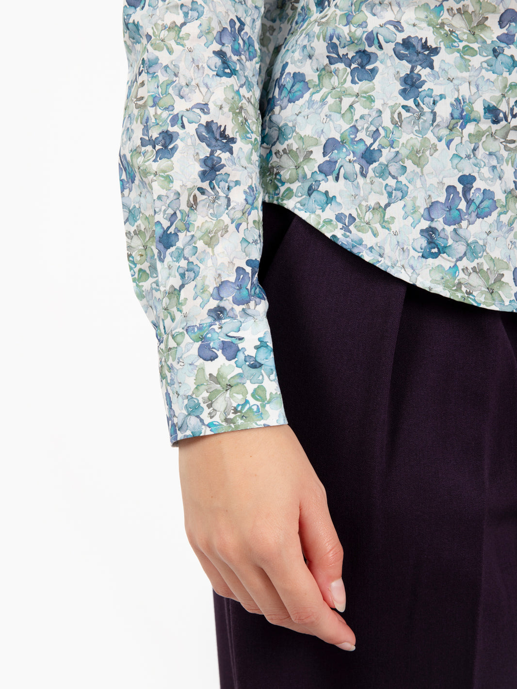 Camicia Pina in fantasia azzurra