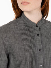 XACUS - Camicia Plastron Cristina grigia