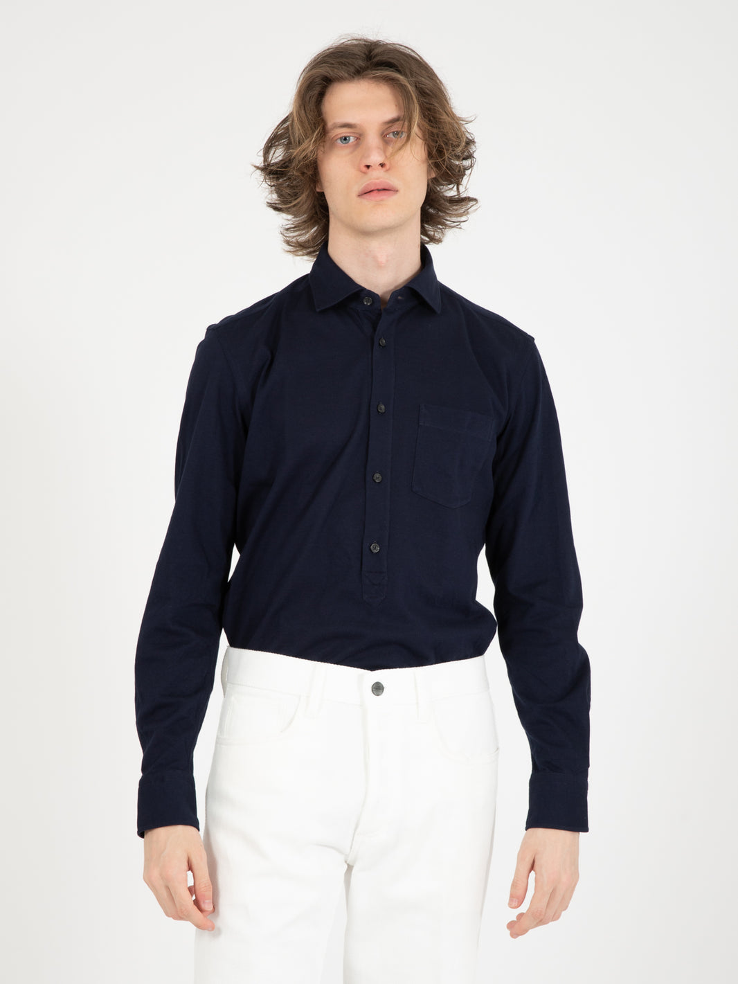 Camicia Polo blu