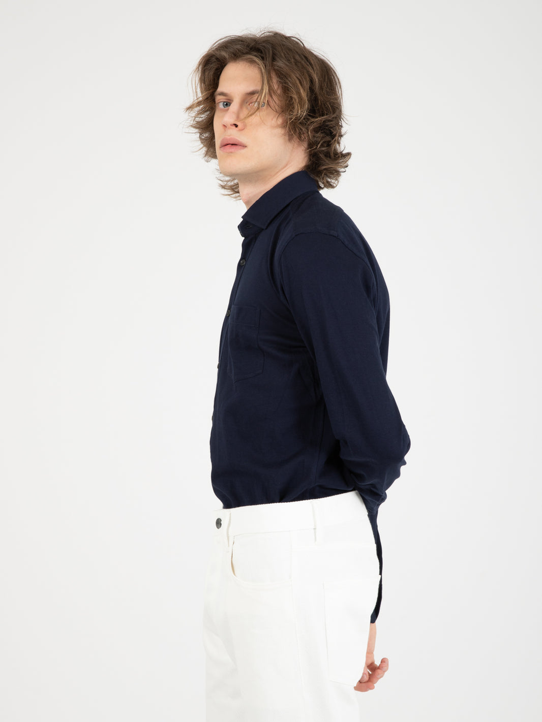 Camicia Polo blu