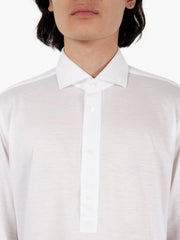 XACUS - Camicia polo in jersey bianco