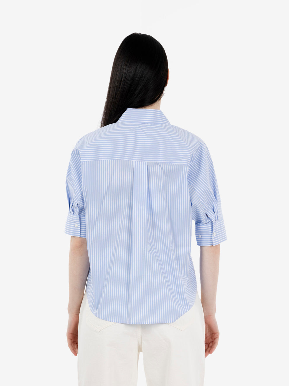 Camicia Samira a righe azzurra