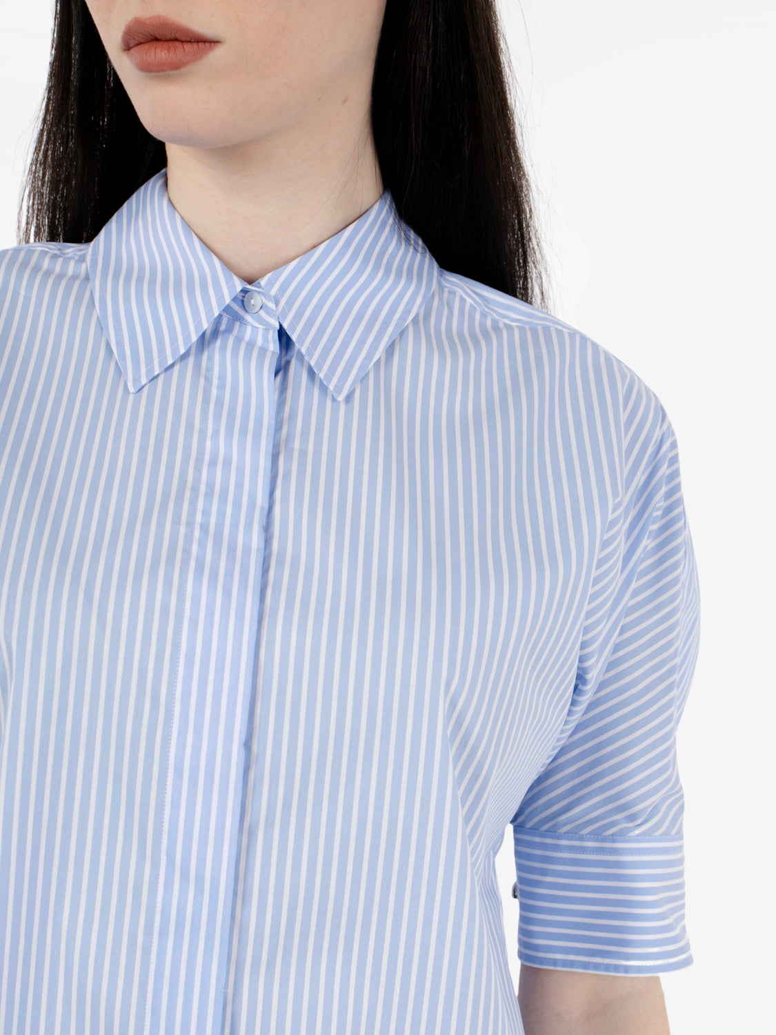 Camicia Samira a righe azzurra