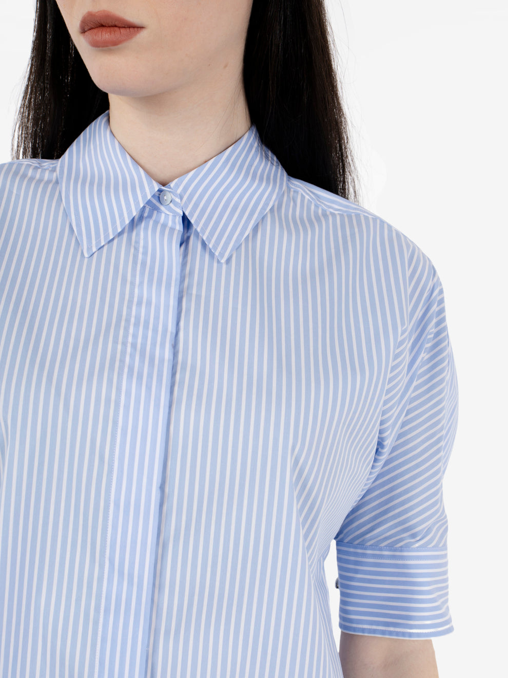 Camicia Samira a righe azzurra