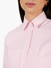 XACUS - Camicia Sara Active a righe bianco / rosa