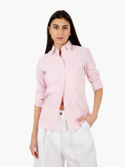 XACUS - Camicia Sara Active a righe bianco / rosa