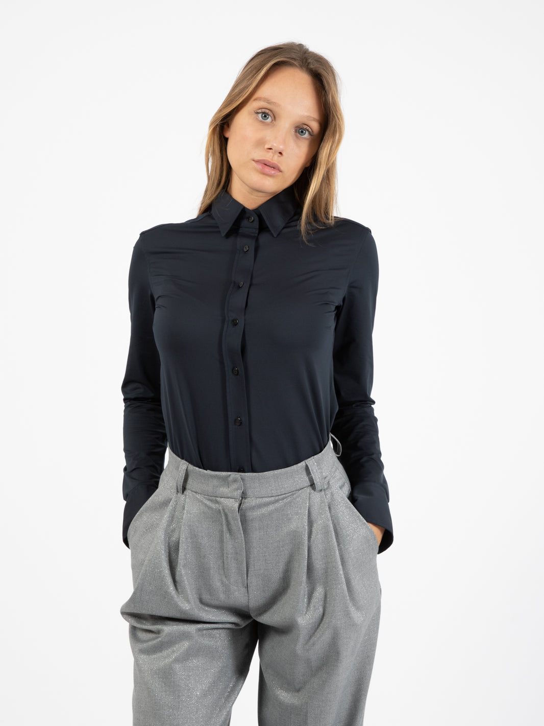 Camicia Sara active blu