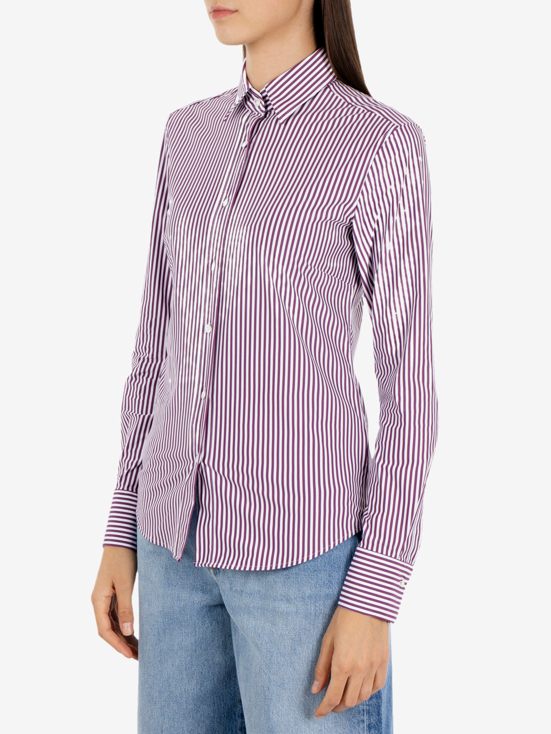 ACTIVE SHIRT BORDEAUX STRIPE SARAKT-1101/35618_004