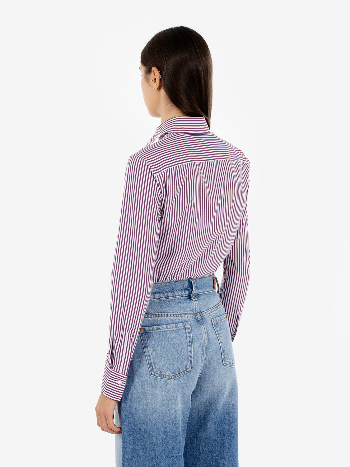 ACTIVE SHIRT BORDEAUX STRIPE SARAKT-1101/35618_004