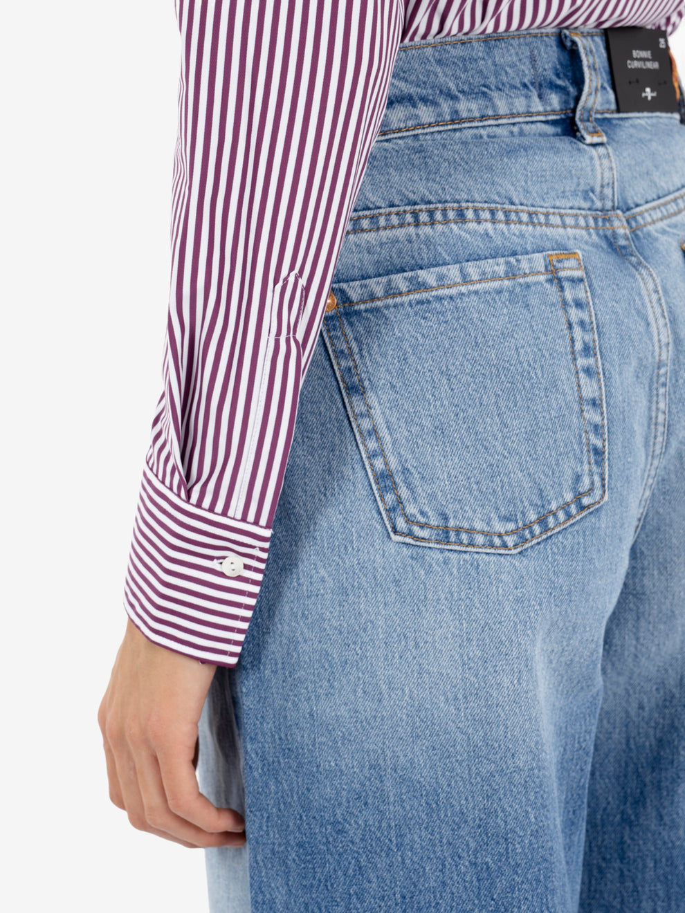 ACTIVE SHIRT BORDEAUX STRIPE SARAKT-1101/35618_004