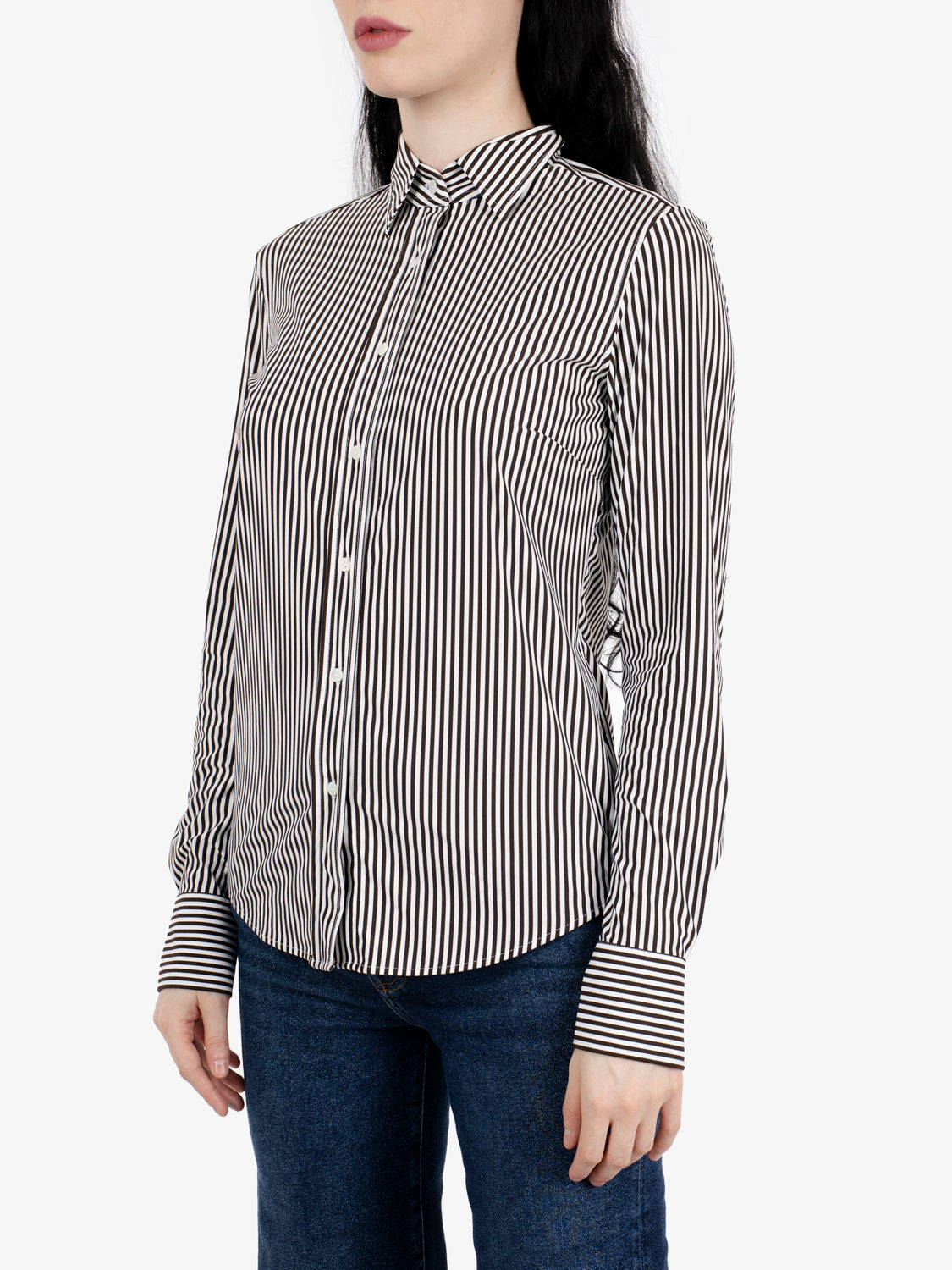 Camicia Sara active righe moro
