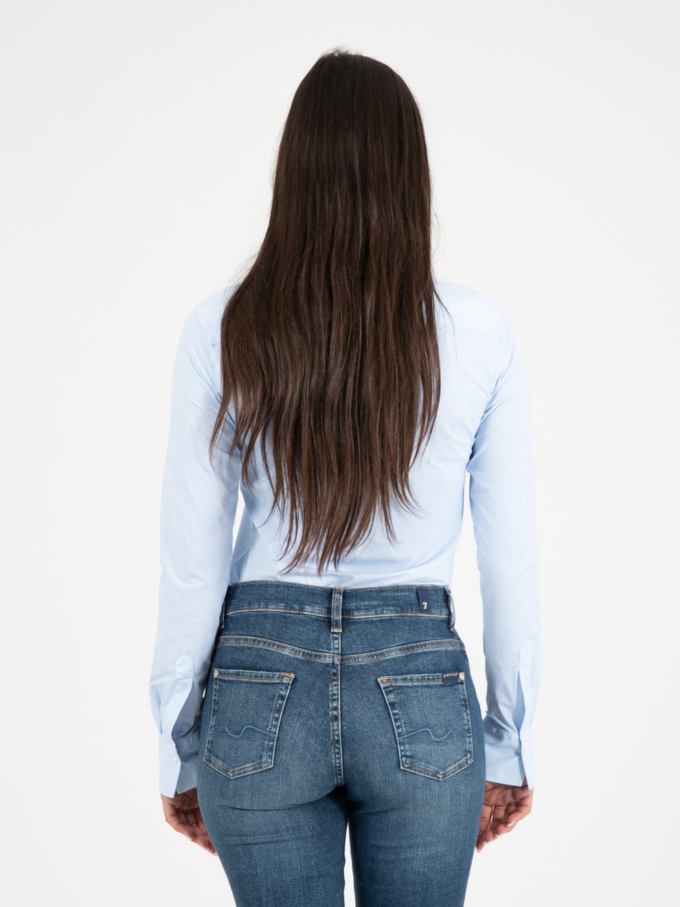 Camicia Sara KT Active bianco / azzurro