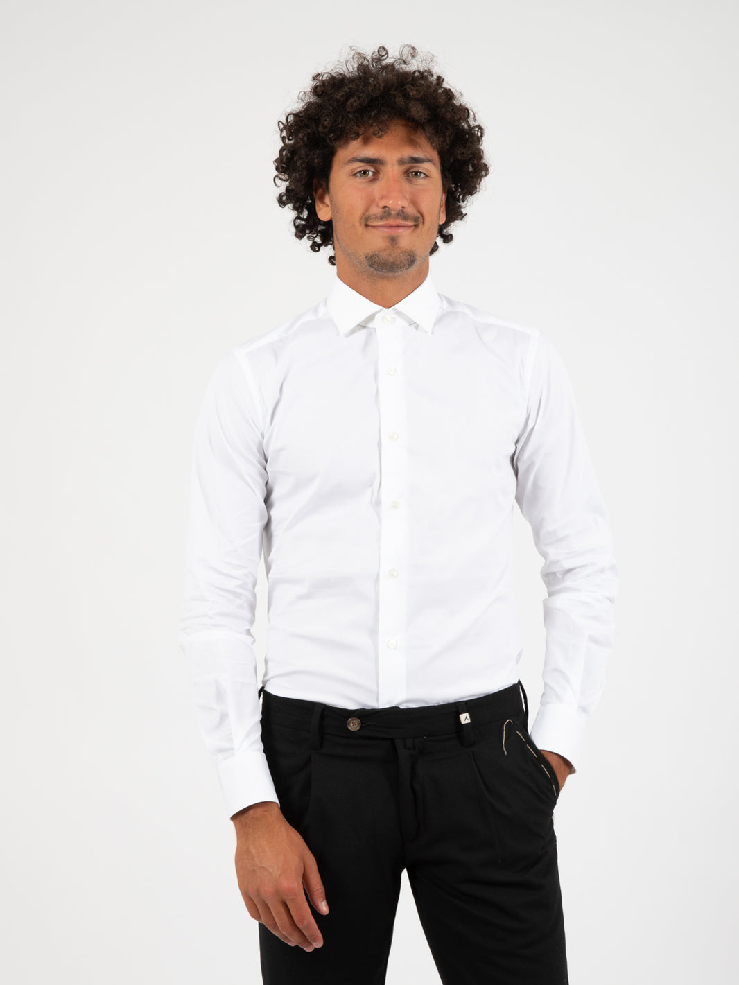 Classic white slim fit shirt