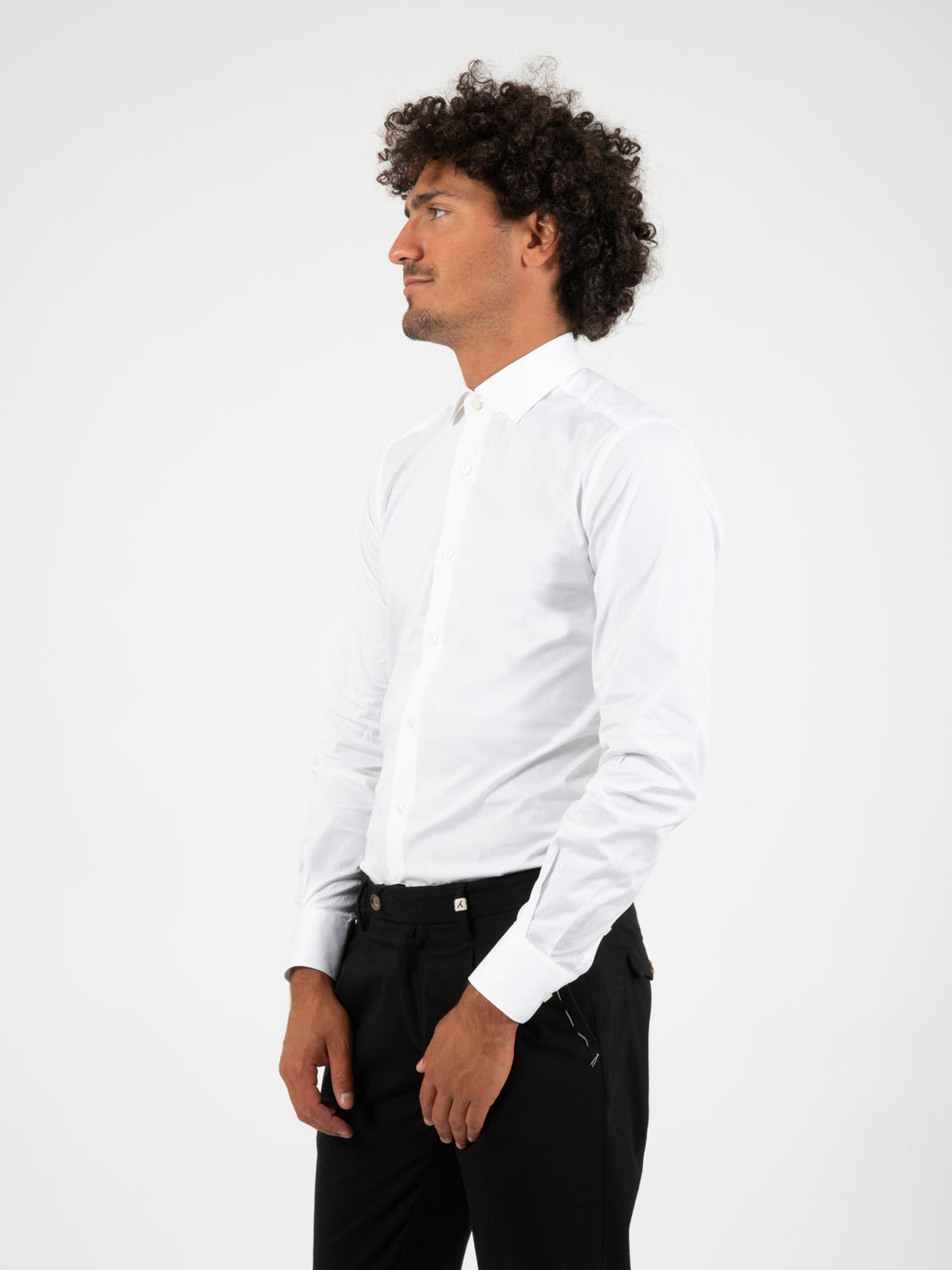 Classic white slim fit shirt