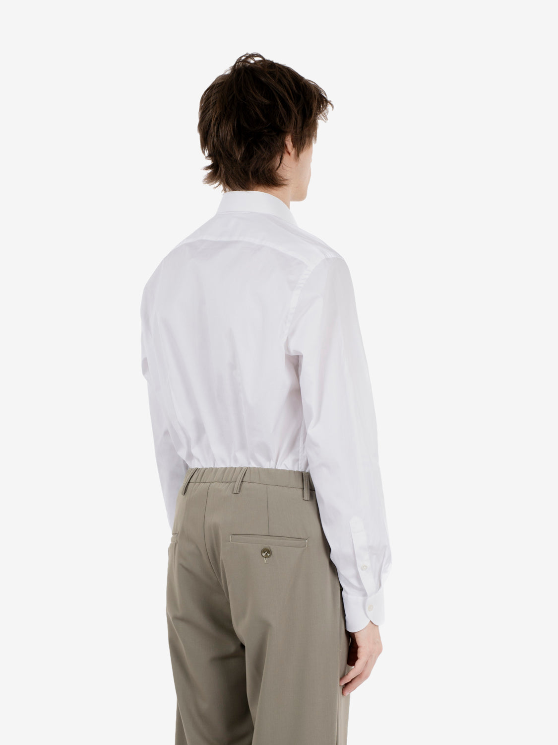 Xacus Shirts Poppelin Tailor Fit Stretch White Shirt