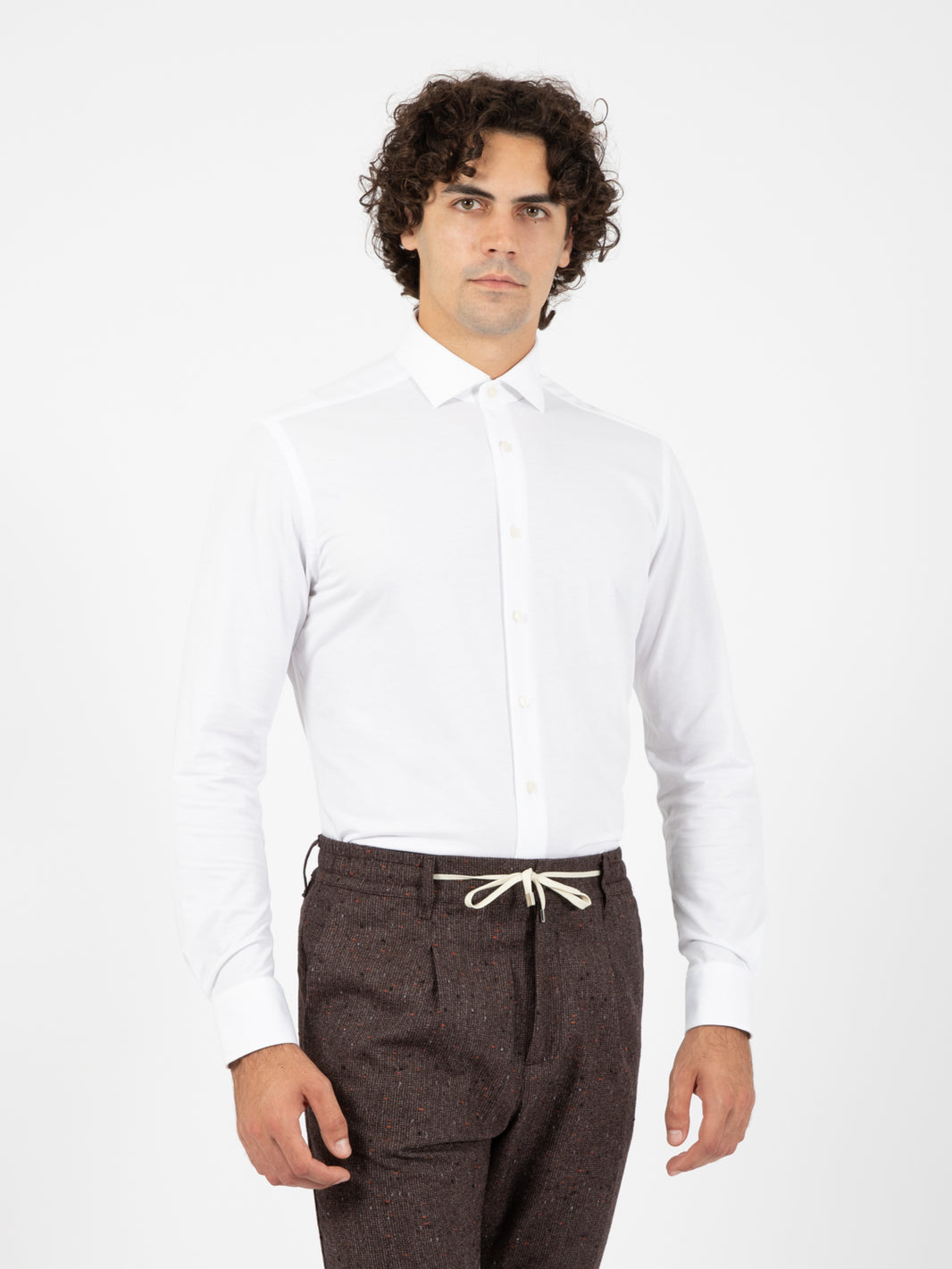 Camicia tessuto flex bianco