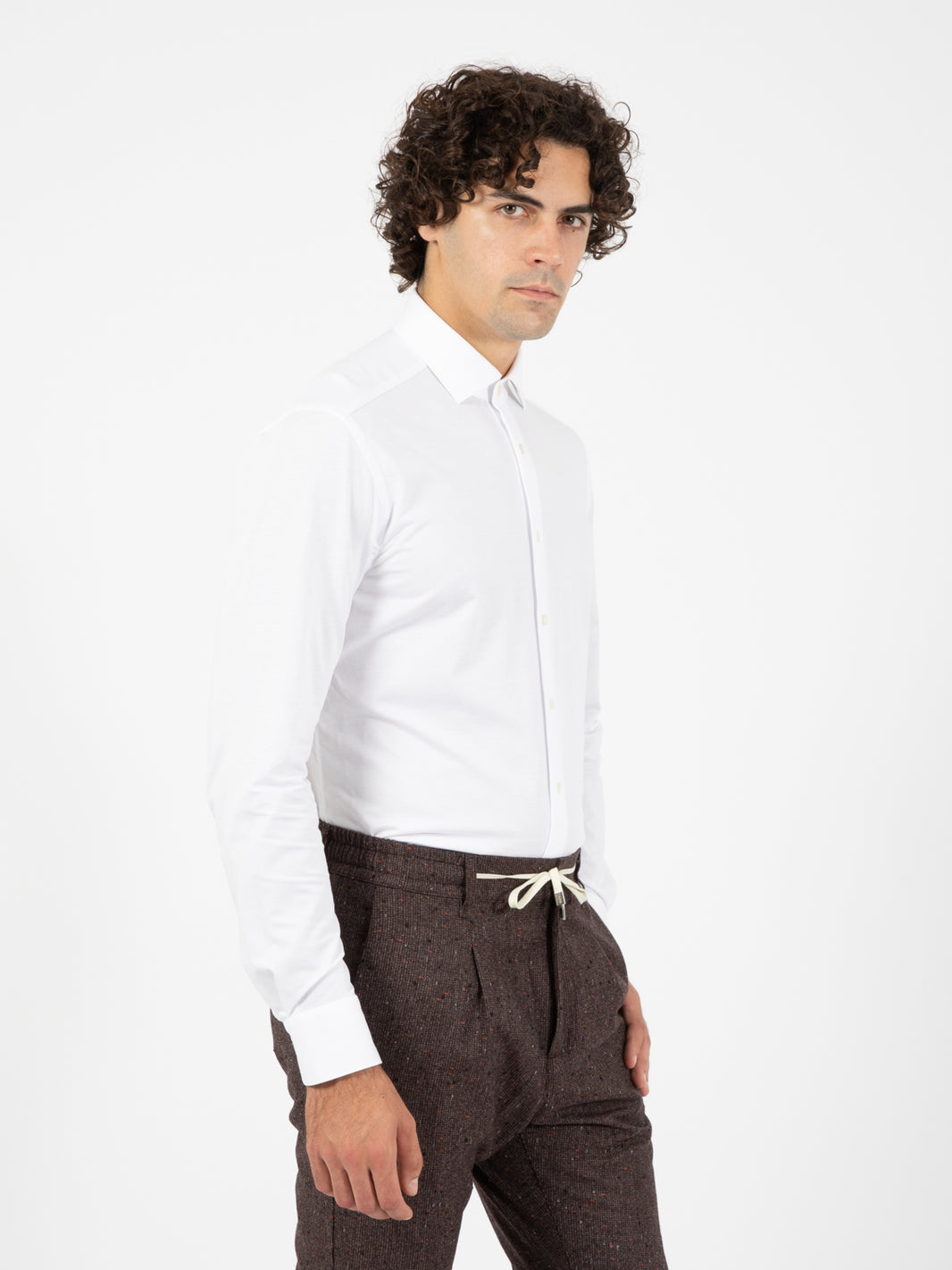 Camicia tessuto flex bianco