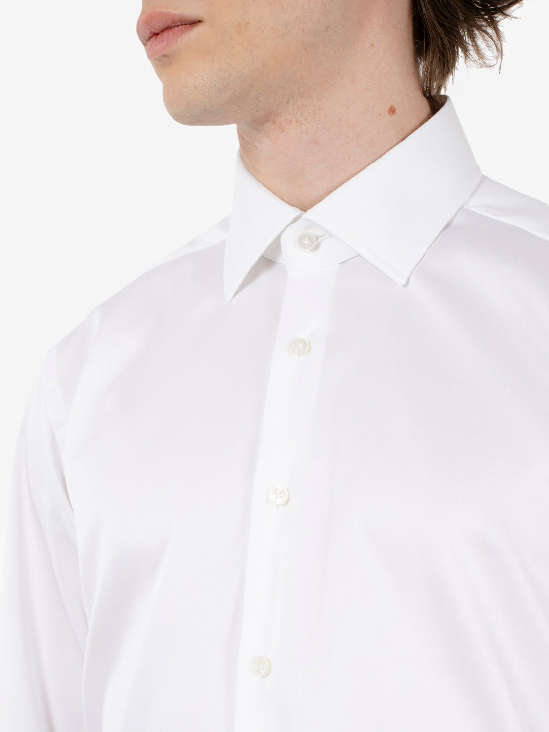 Camicia travel fit wrinkle free bianca
