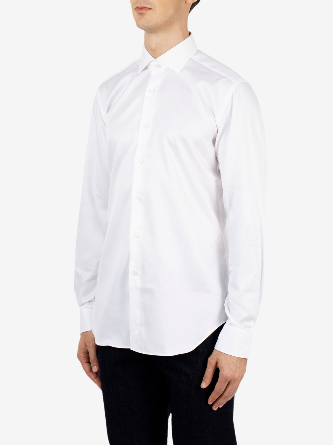 White wrinkle-free shirt