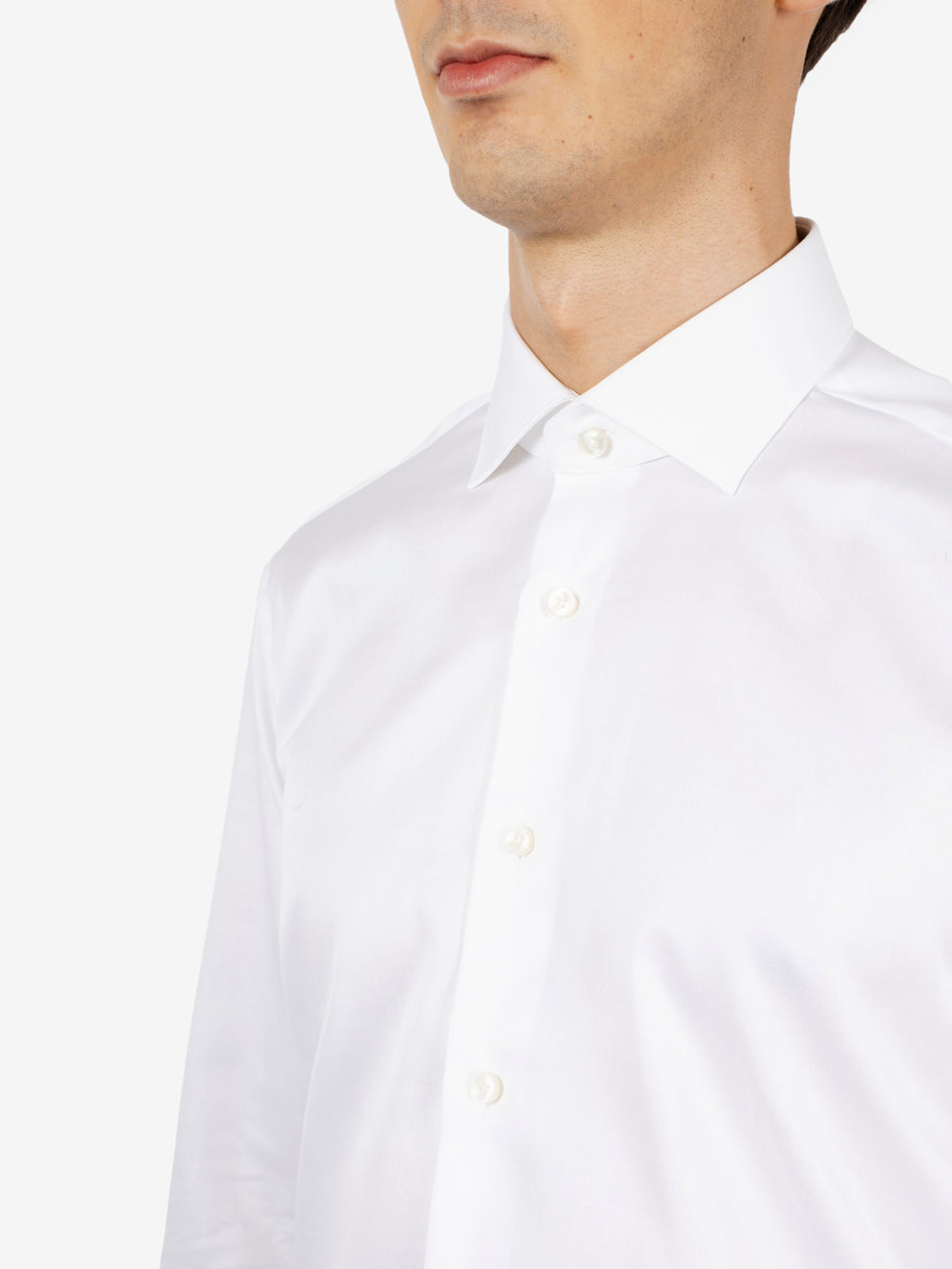 White wrinkle-free shirt