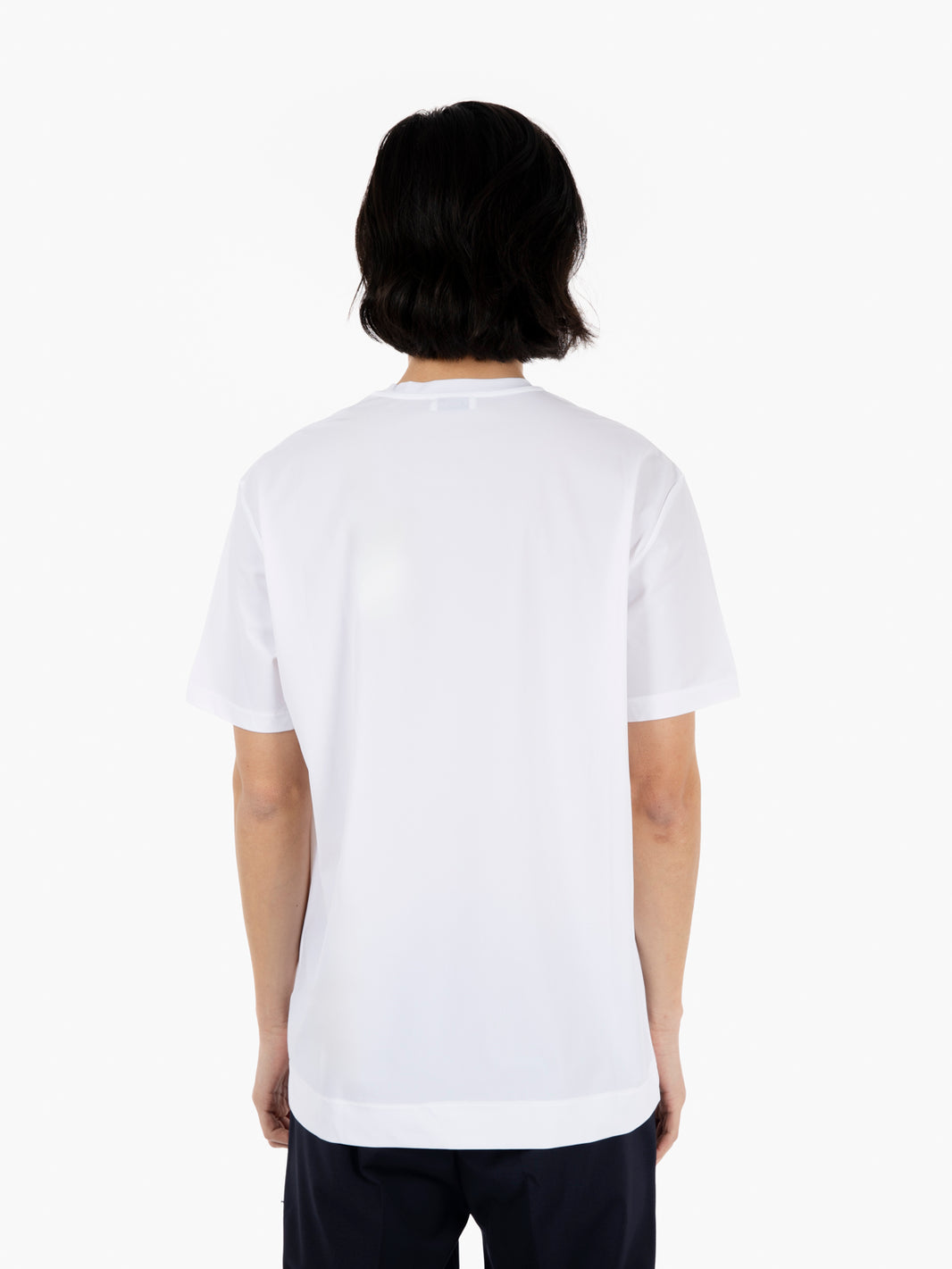 T-shirt in tessuto tecnico bianco