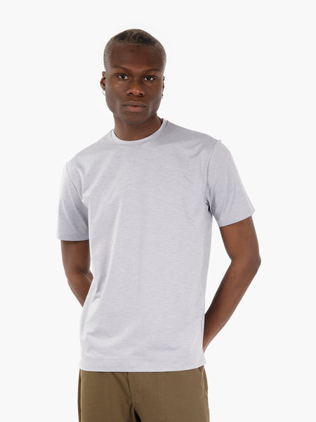 T-shirt in tessuto tecnico grigio
