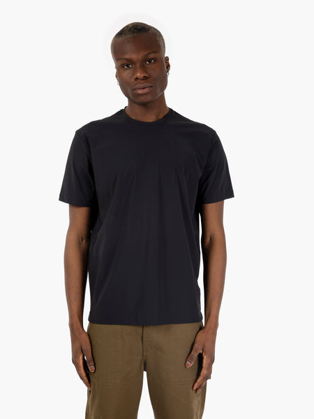 T-shirt in tessuto tecnico nero